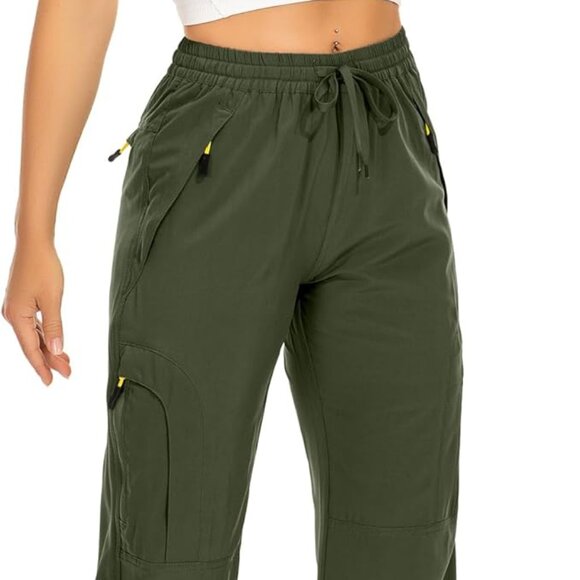 Hiking Pants Quick Dry - Lightweight Travel Golf Cargo Safari Pants - Picture 1 of 5